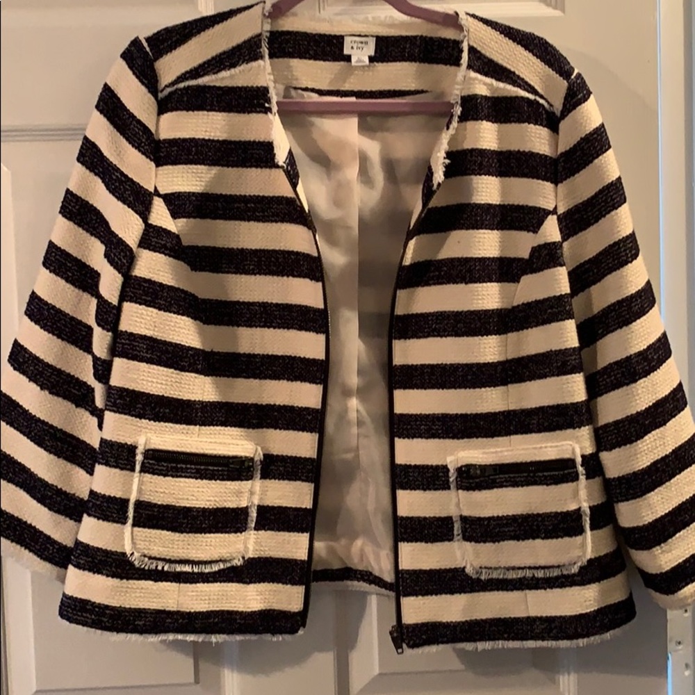 Crown & ivy striped jacket